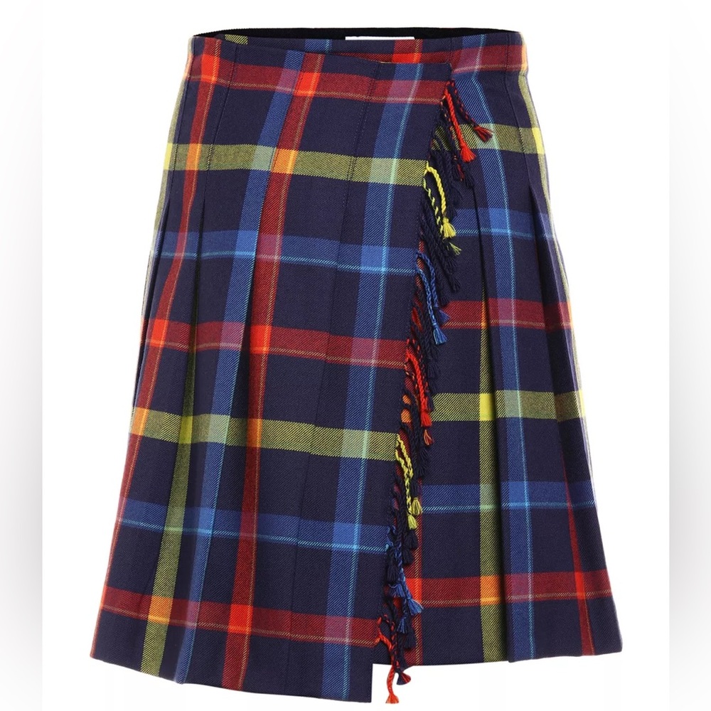 BURBERRY wool SKIRT BLUE FOR GIRLS size 6